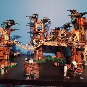 LEGO Ewok Village with Brown and Green Elements